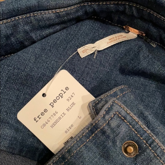 FREE PEOPLE | jean jacket (stretch) | L - Picture 13 of 13
